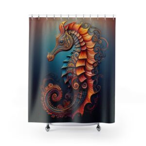 Mandala Seahorse Shower Curtain