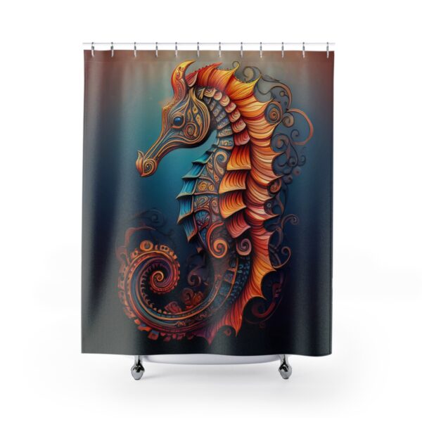 Mandala Seahorse Shower Curtain