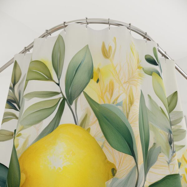 Lemons Greenery Shower Curtains - Image 2