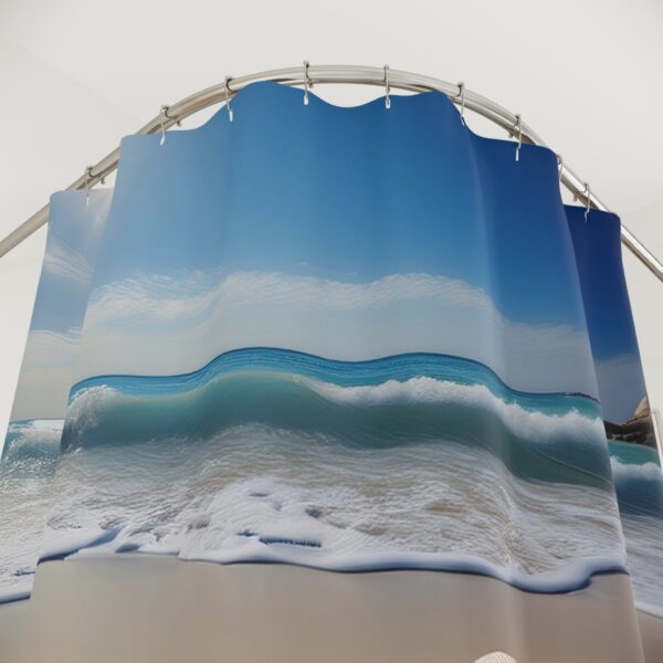 Coastal Lemons Breeze Shower Curtains - Image 2