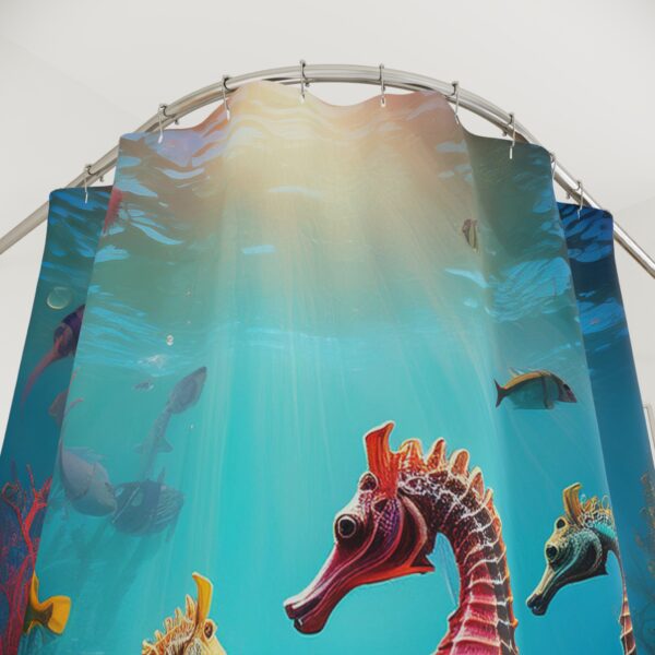 Seahorses Shower Curtain - Image 2