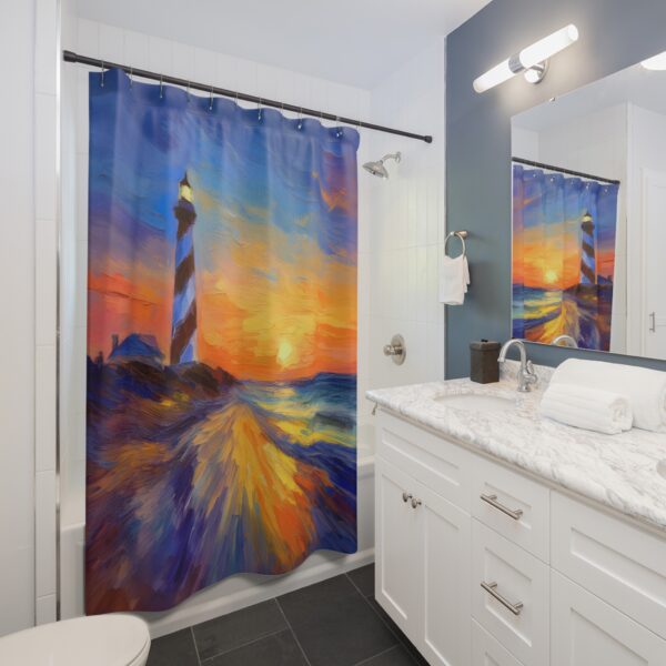 Sunrise at Cape Hatteras Shower Curtain Impressionism