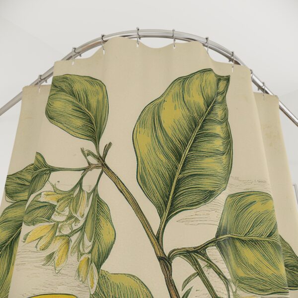 Vintage Lemons Shower Curtains - Image 2