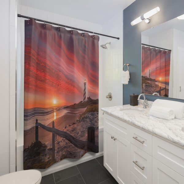 Sunset at Cape Hatteras Shower Curtain Bohemian - Image 3