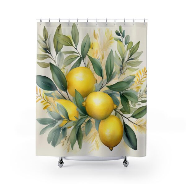 Lemons Greenery Shower Curtains