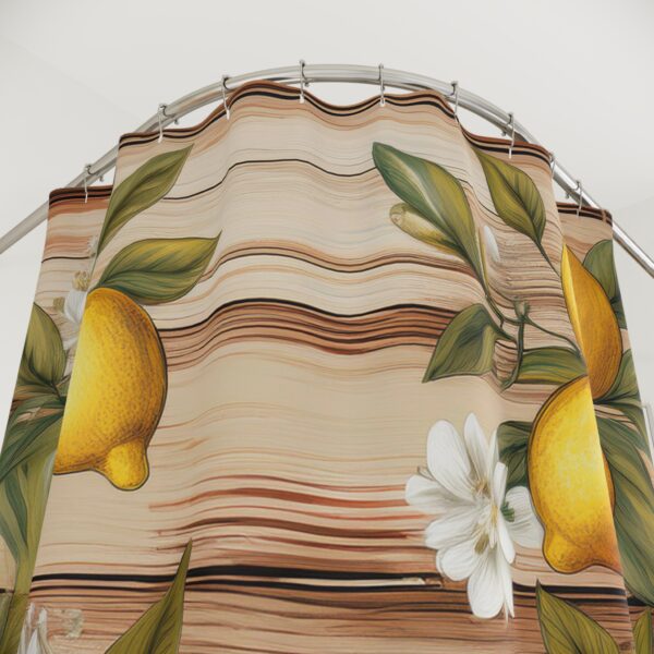 Farmhouse Lemons Shower Curtains - Image 2