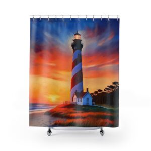 Sunrise at Cape Hatteras Shower Curtain Acrylic Paint