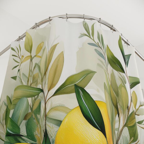 Lemons Greenery Shower Curtains - Image 2