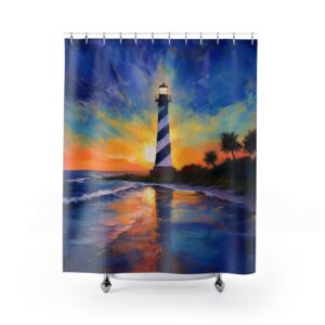 Sunrise Acrylic Paint at St. Augustine Lighthouse Shower Curtain