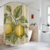 Vintage Lemons Shower Curtains - Image 2